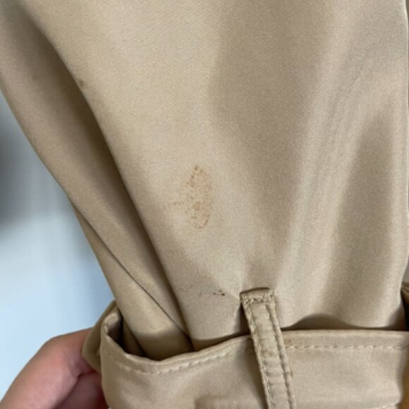 Stoosh Brushed Tan Trench Coat – Size L - Picture 8 of 9